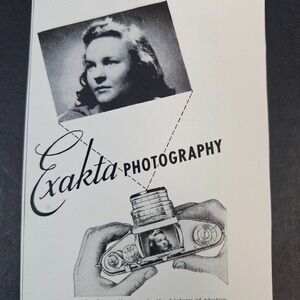 1951 Exakta Camera Company With‎ Waist Level Viewfinder Vintage Print Ad Photo